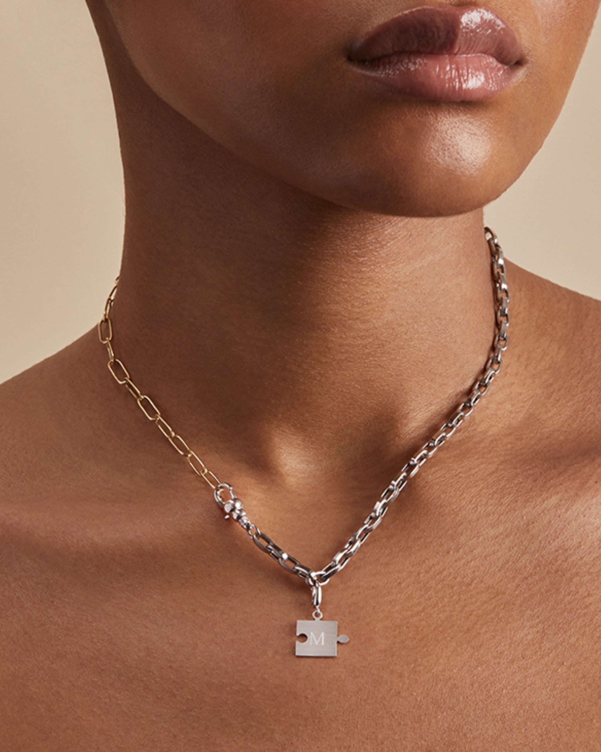 Milamore Classic Duo Chain I | 18K Yellow & White Gold Necklace 