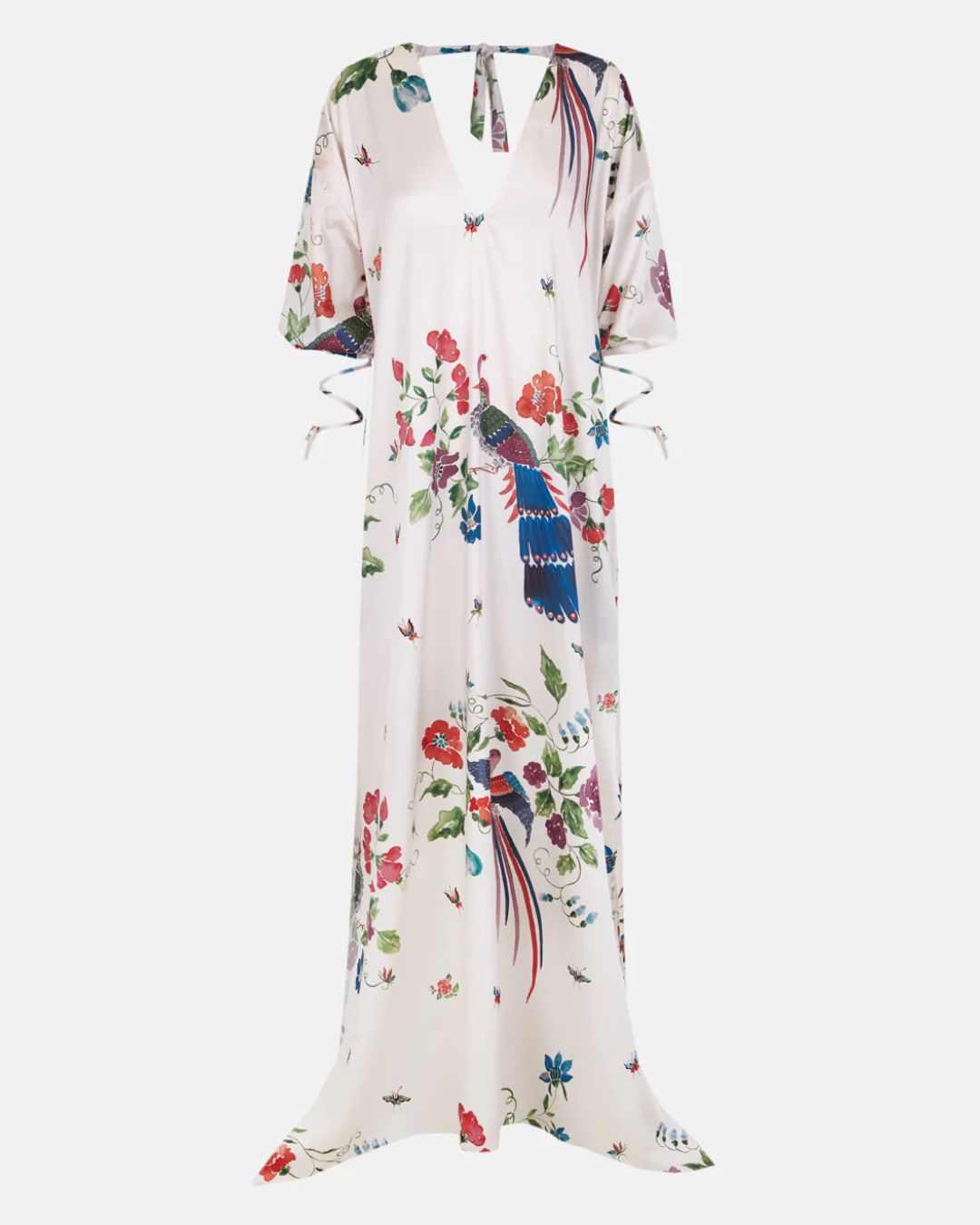 Beatriz de la Cámara Printed Maxi Kaftan recycled polyester twill flat lay, Experience 27