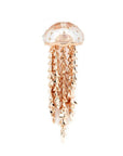 Jellyfish Quartz Earring with Rose Gold Tentacles