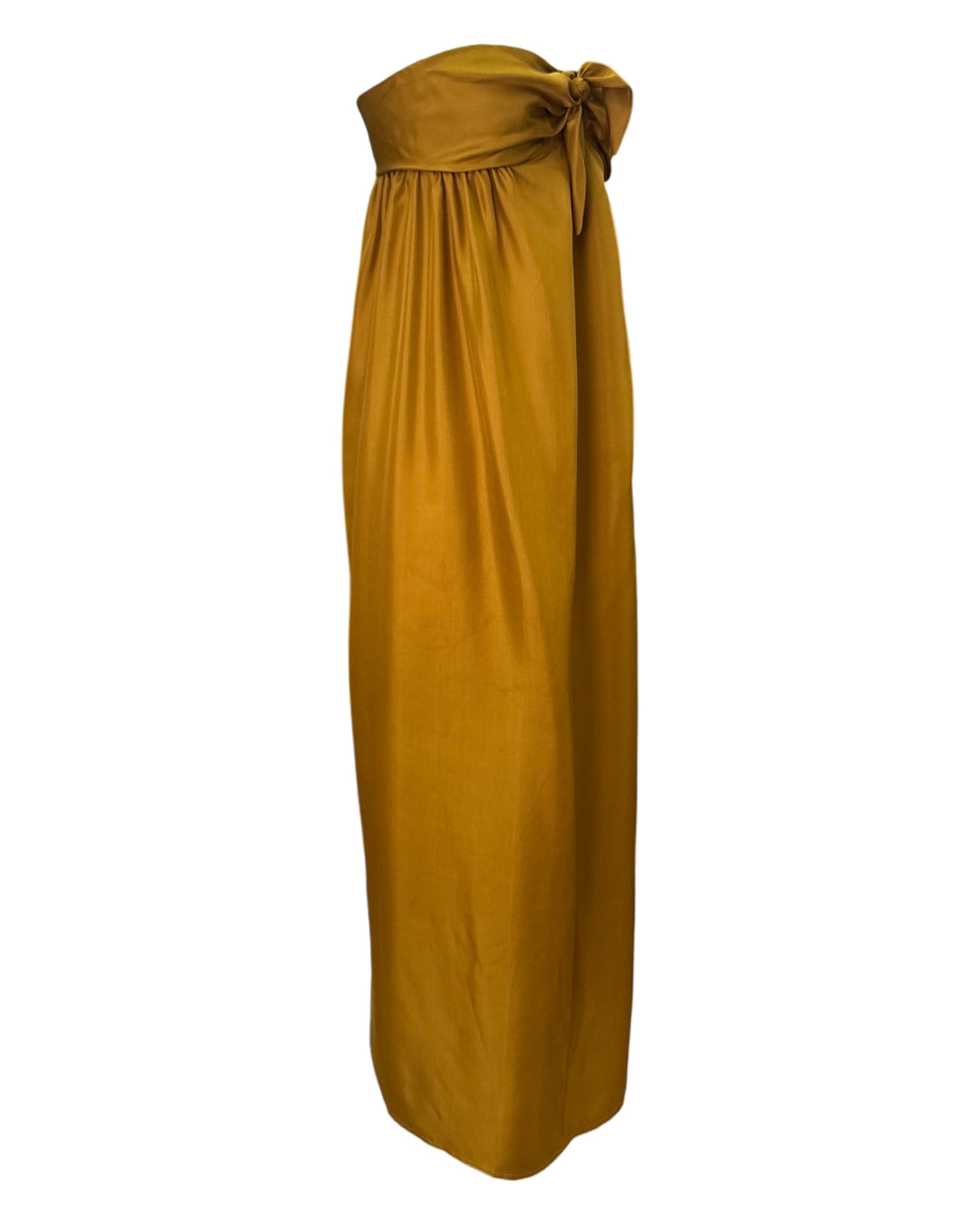 Françoise Lucie Dress, side view showing floor-length silhouette and volume
