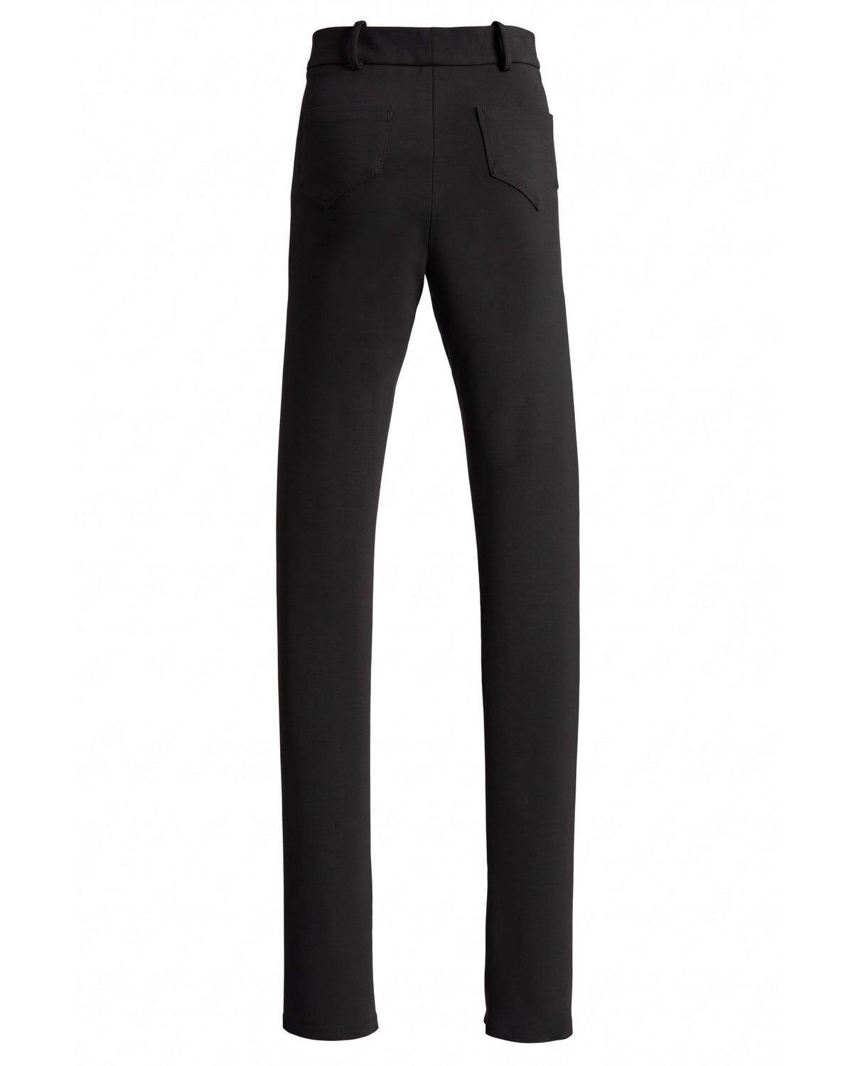 Françoise Winnie Legging in black, flat lay back view showing patch pockets