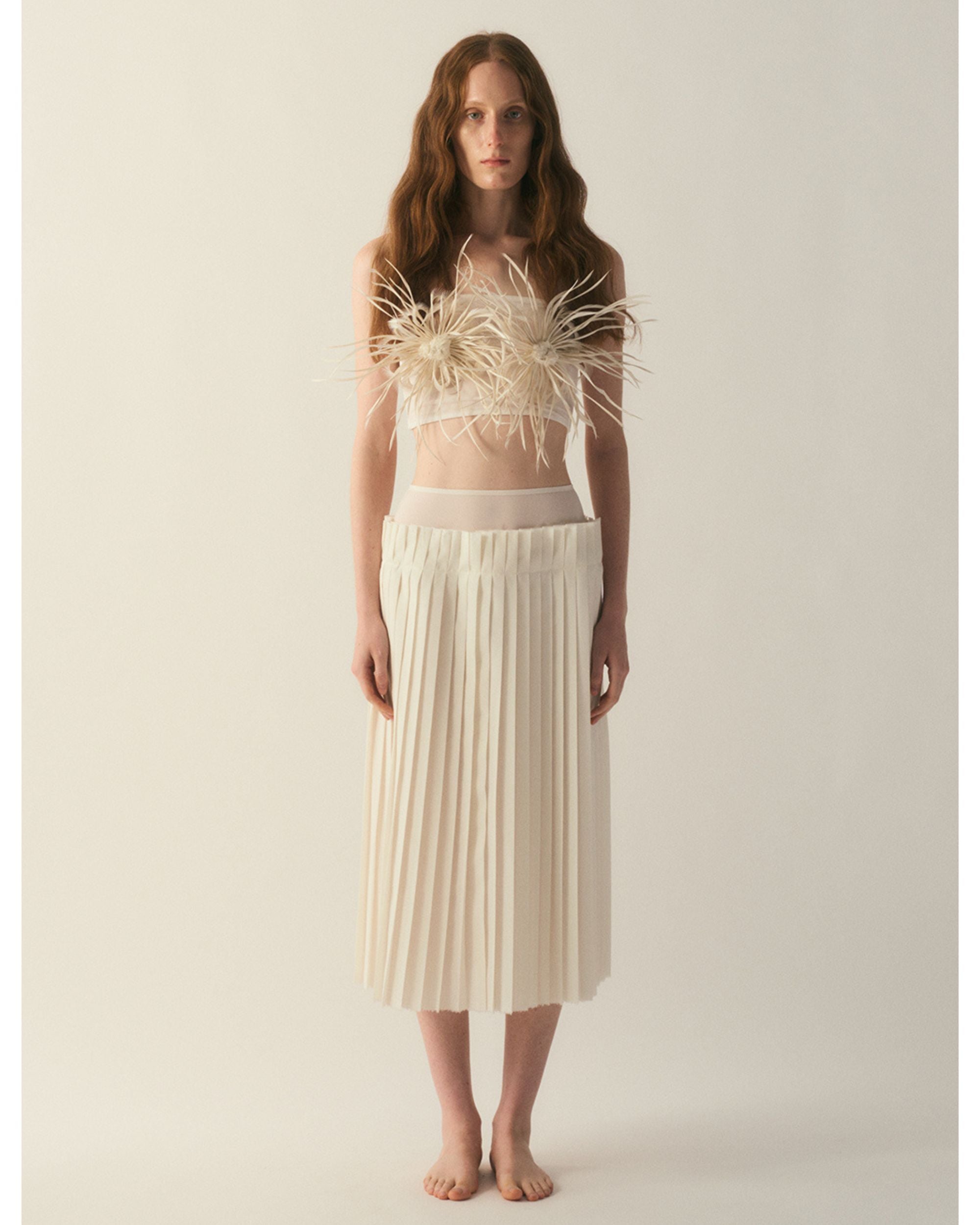Altiora Pleated Midi Skirt