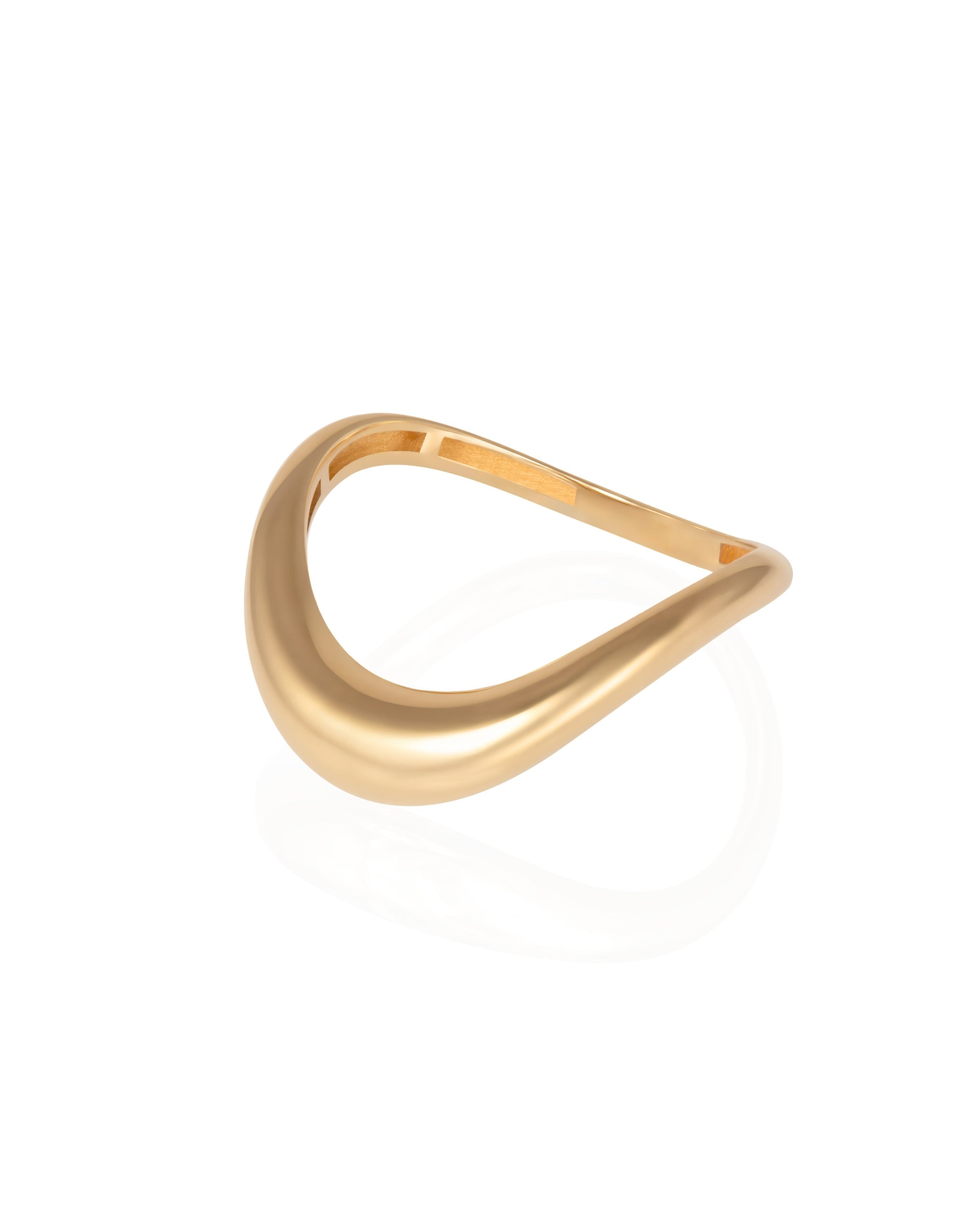 L’Atelier Nawbar Boa Full Gold Ring — product view