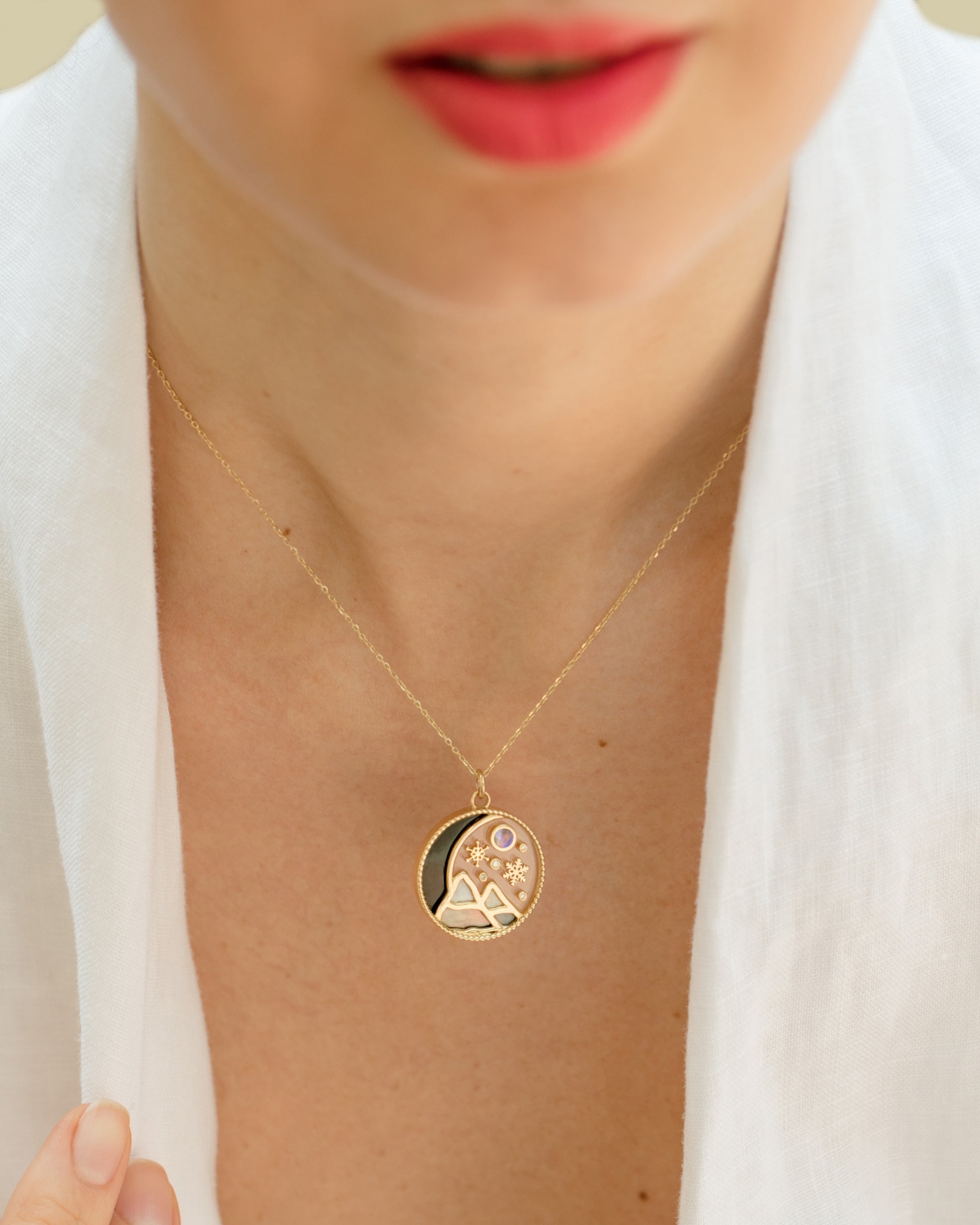 L’Atelier Nawbar – Love Winter Pendant – On Model