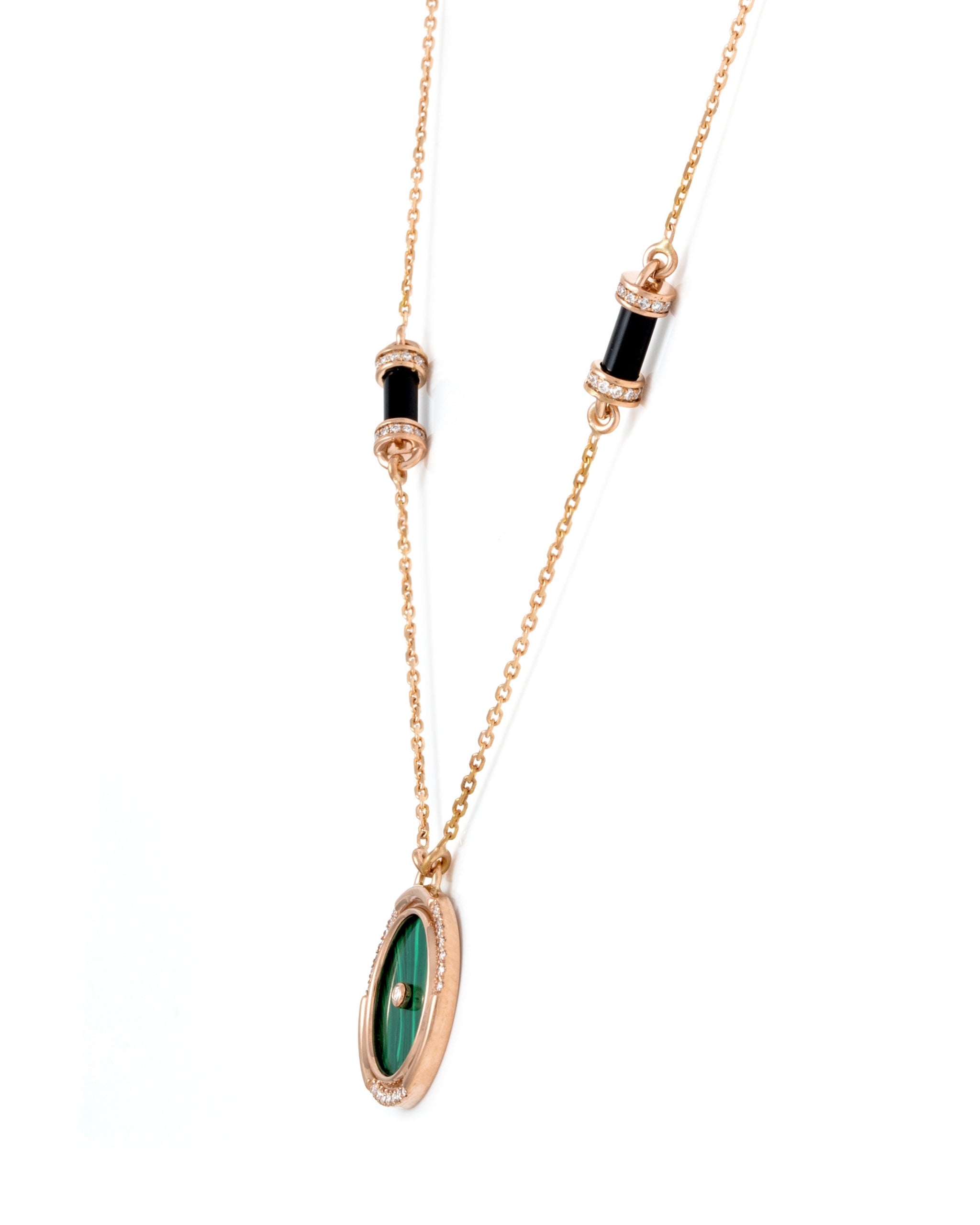 L’Atelier Nawbar – Round Amulet Necklace Small – Rose Gold – Product Shot