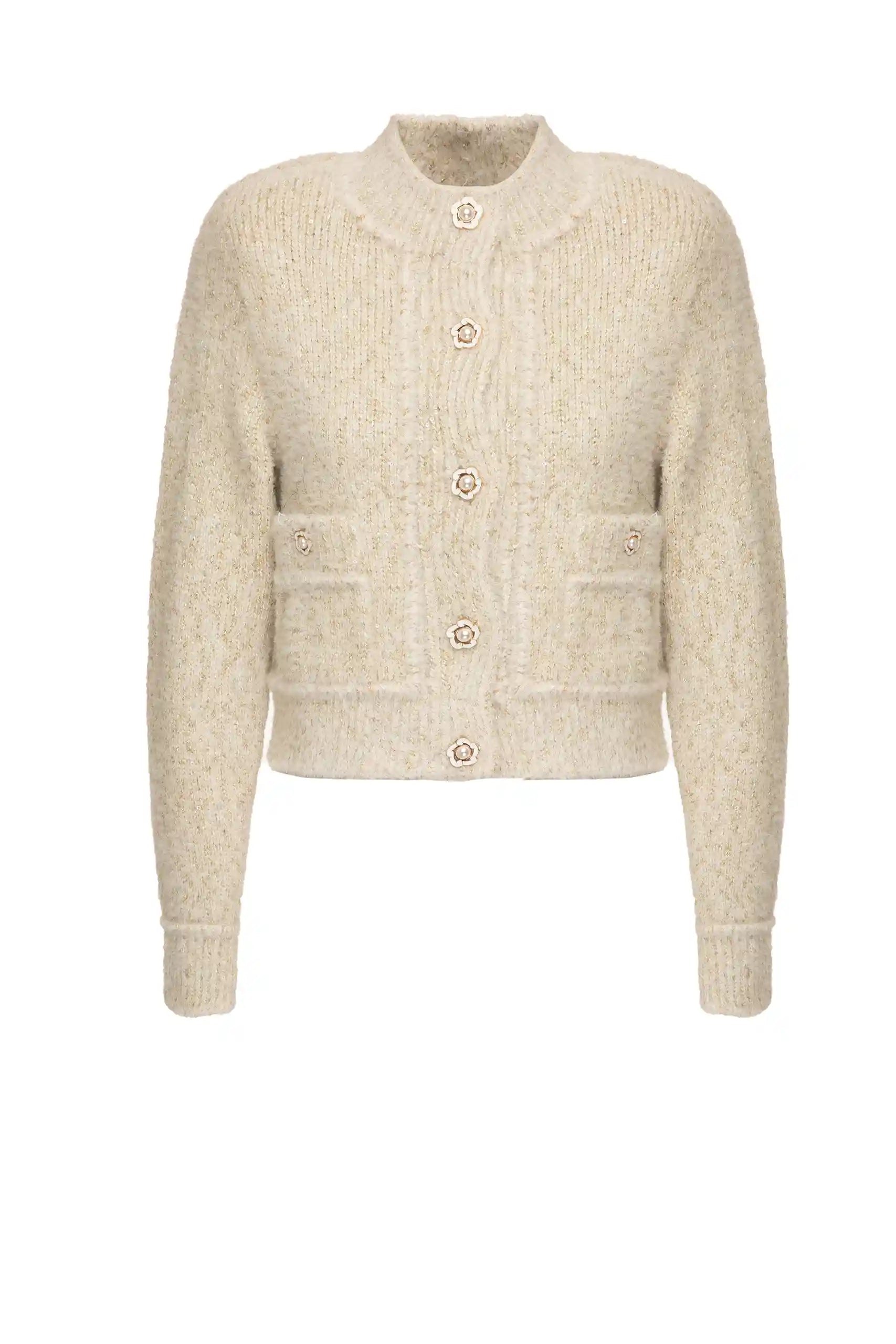 Lalo Cardigans Sianna Cardi front view with button closure