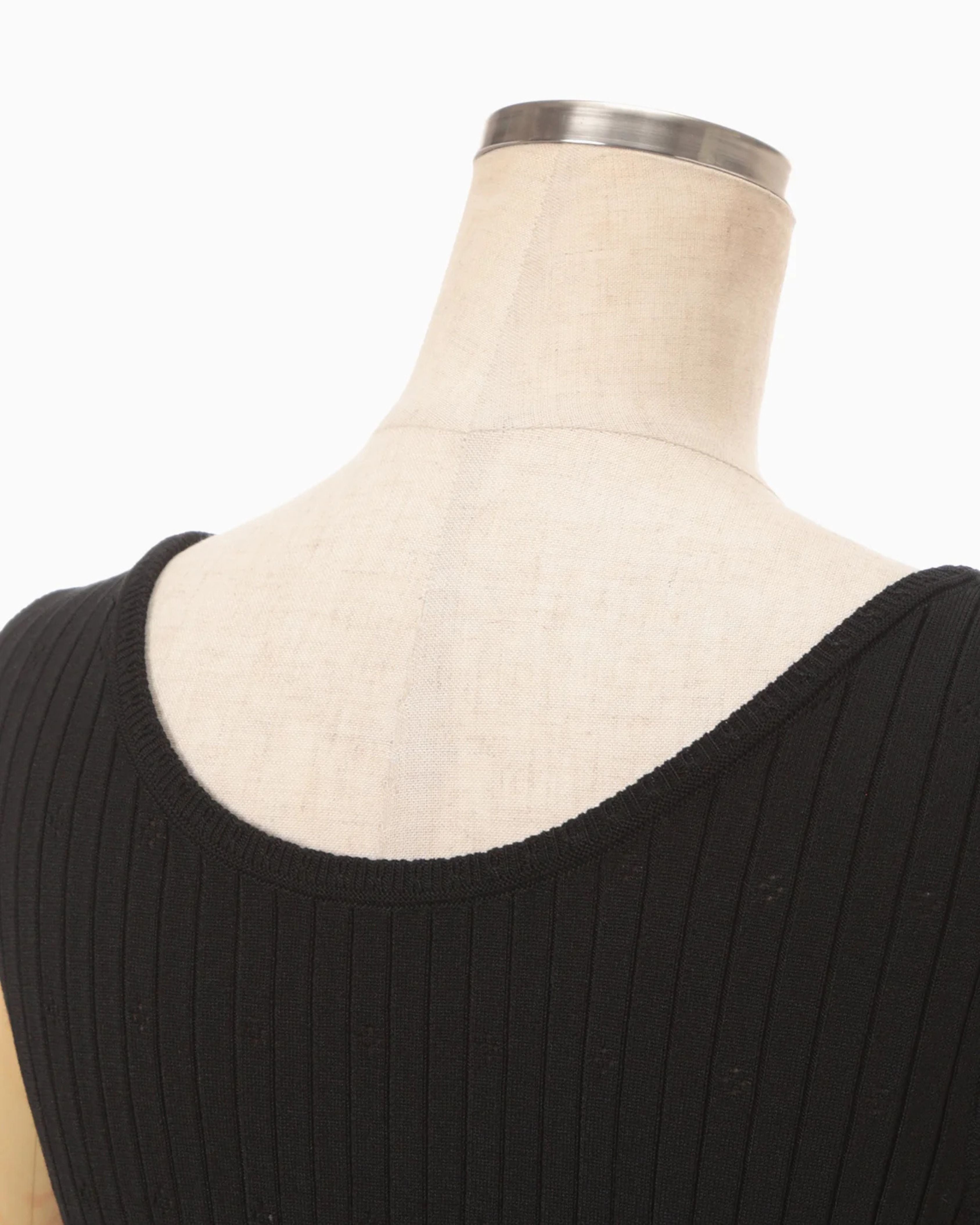 Ribbed Eyelet Knit Dress