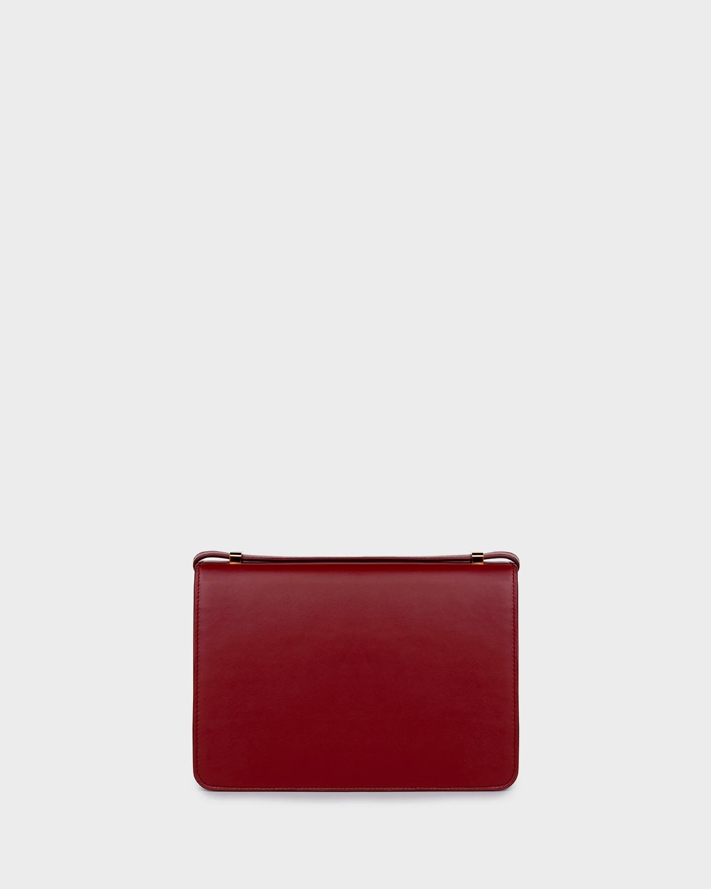 Back view of the Marina Raphael Alex Bag in burgundy nappa leather.