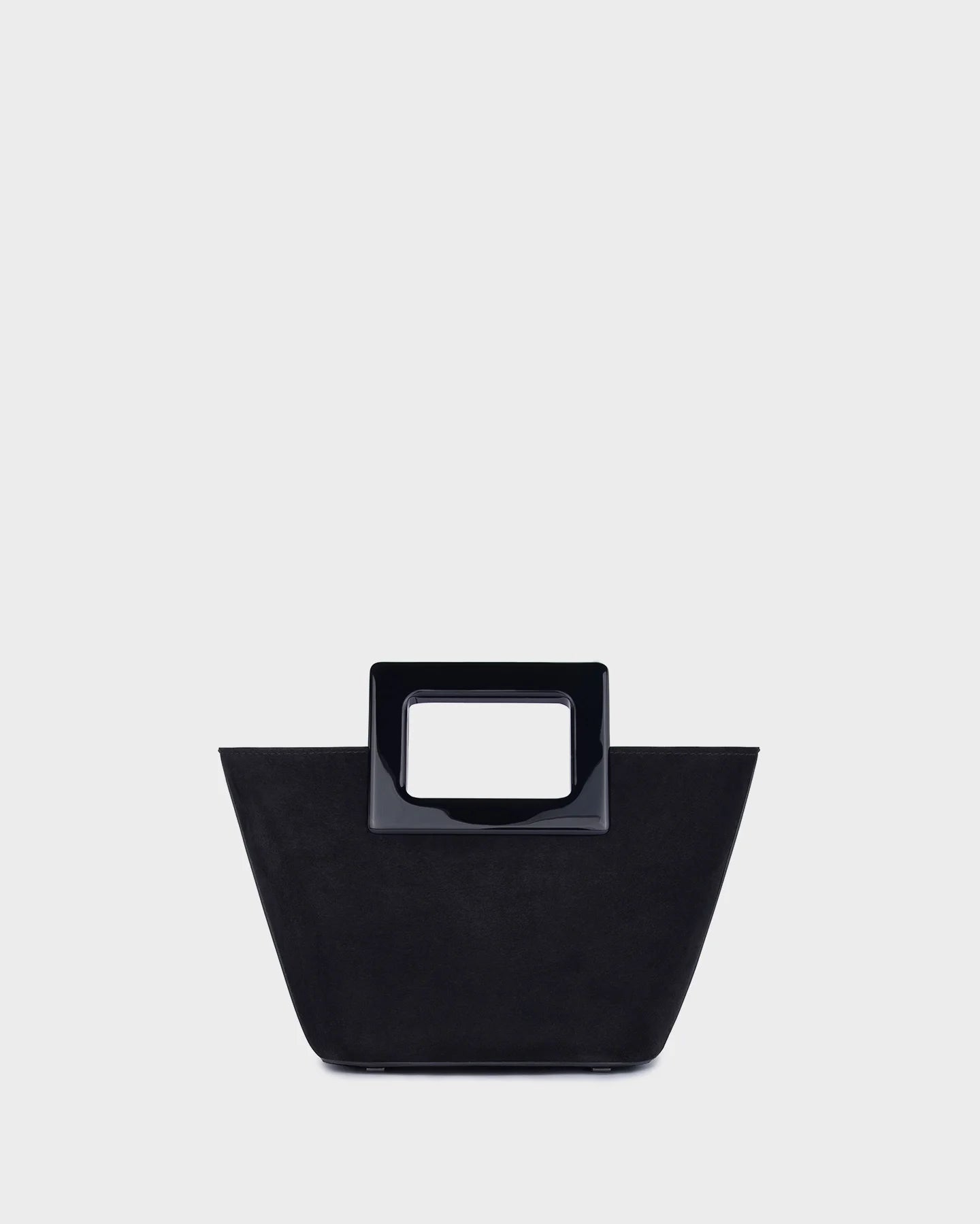 Marina Raphael Baby Riviera in Black Suede — straight view
