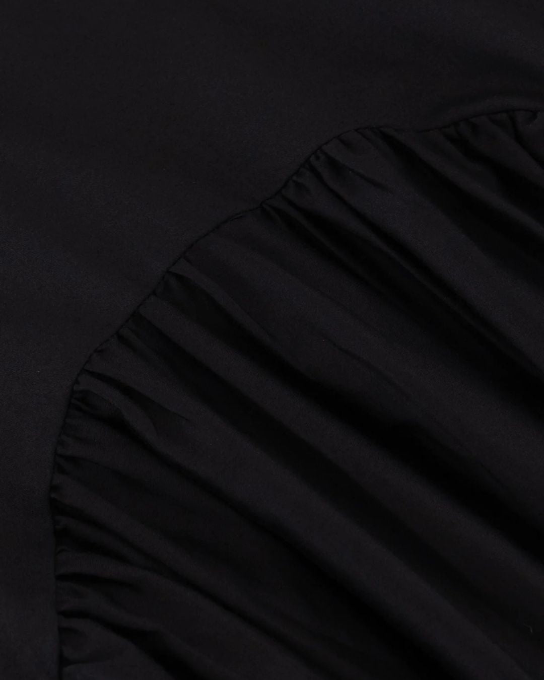 Marlies Grace Lea Dress black cotton gathered skirt detail, Experience 27