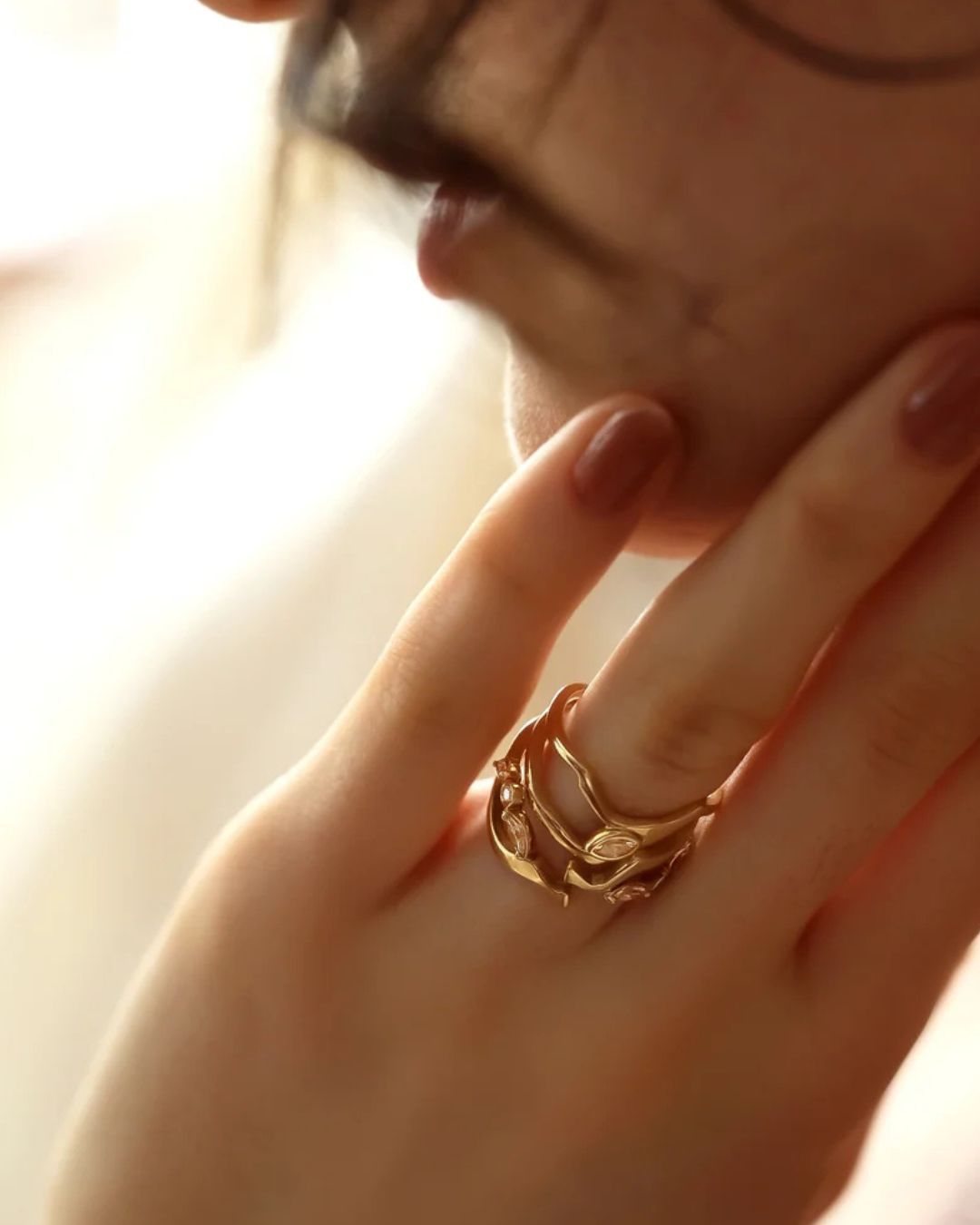 Kintsugi Float Diamond Ring II