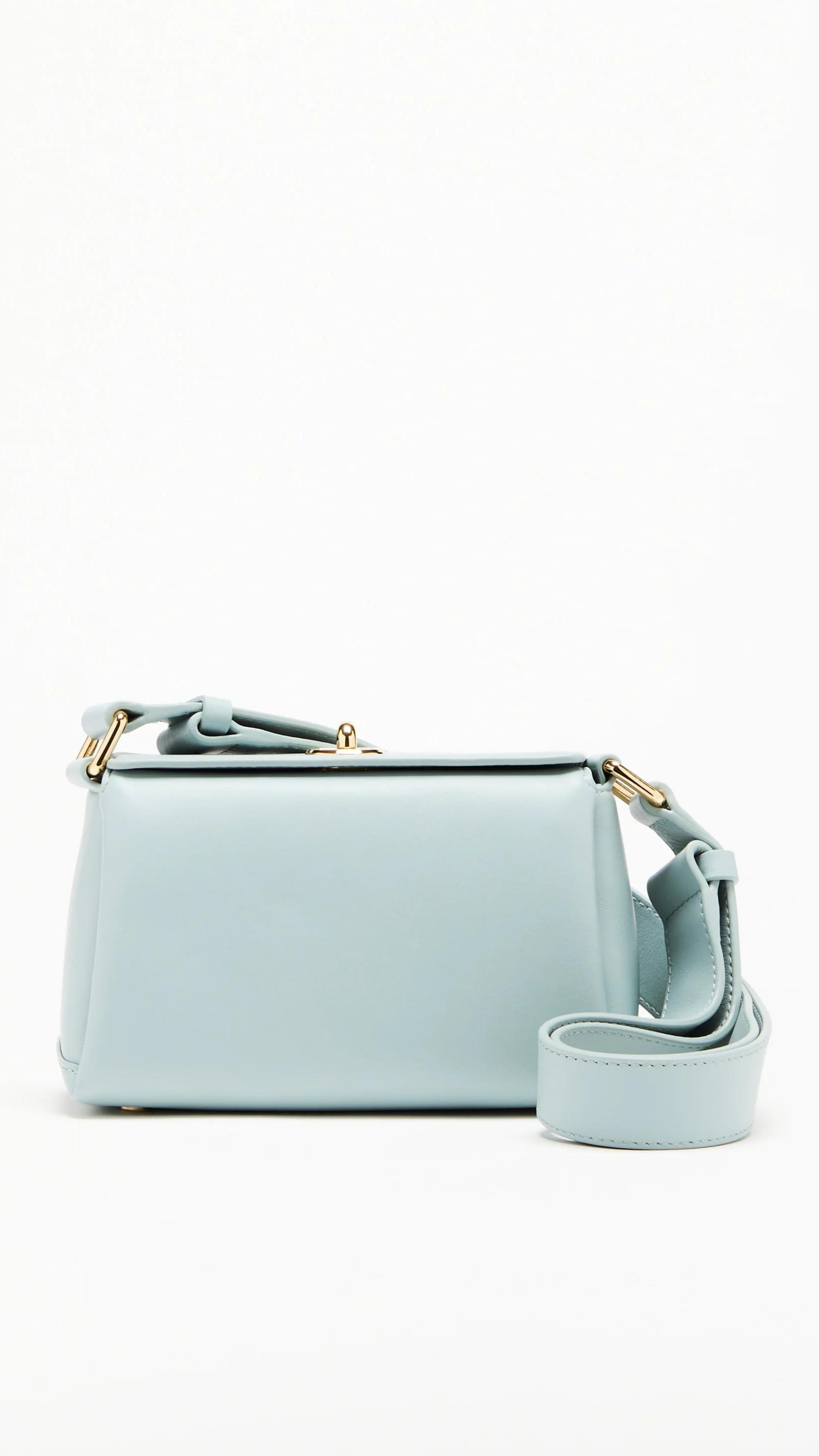 The Mini Folded Bag en Azul Empolvado