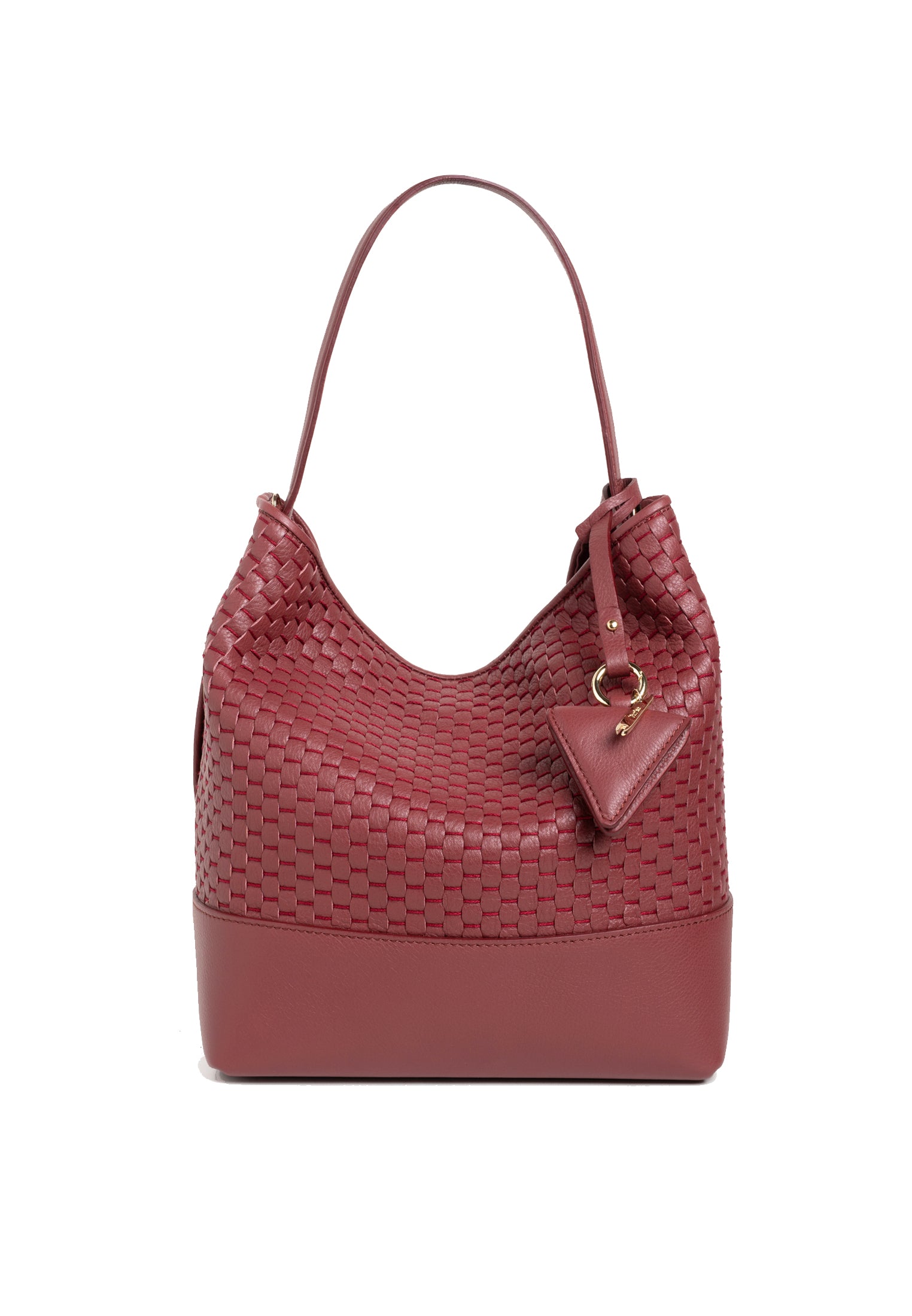 Parise ‘51’ Large Bucket Bag in Chianti — handwoven Italian leather crafted on 18th-century wooden looms in Veneto. Available at Experience 27 Madrid.
