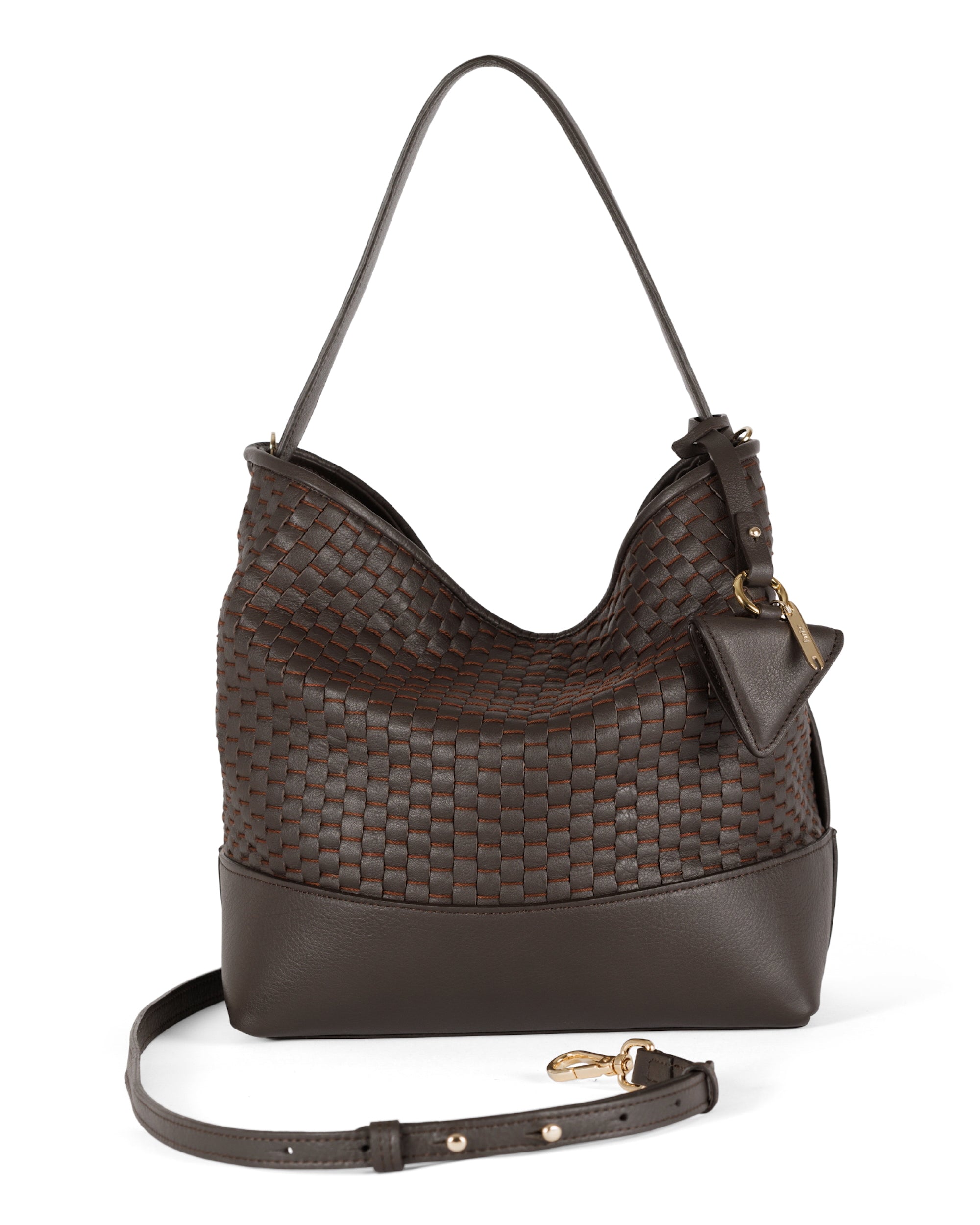 Parise ‘51’ Large Bucket Bag in Ebony — handwoven Italian leather crafted on 18th-century wooden looms in Veneto. Available at Experience 27 Madrid.
