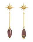 Scarab Star Earrings